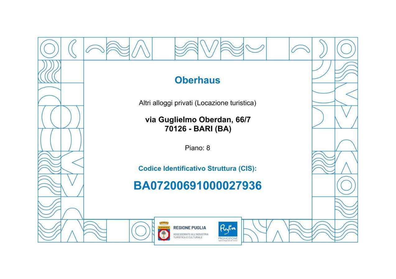Oberhaus - Casa Vacanze Bari Διαμέρισμα Εξωτερικό φωτογραφία